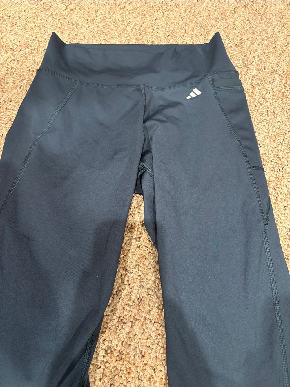 Women’s adidas Dark Teal High-Waist Performance Leggings